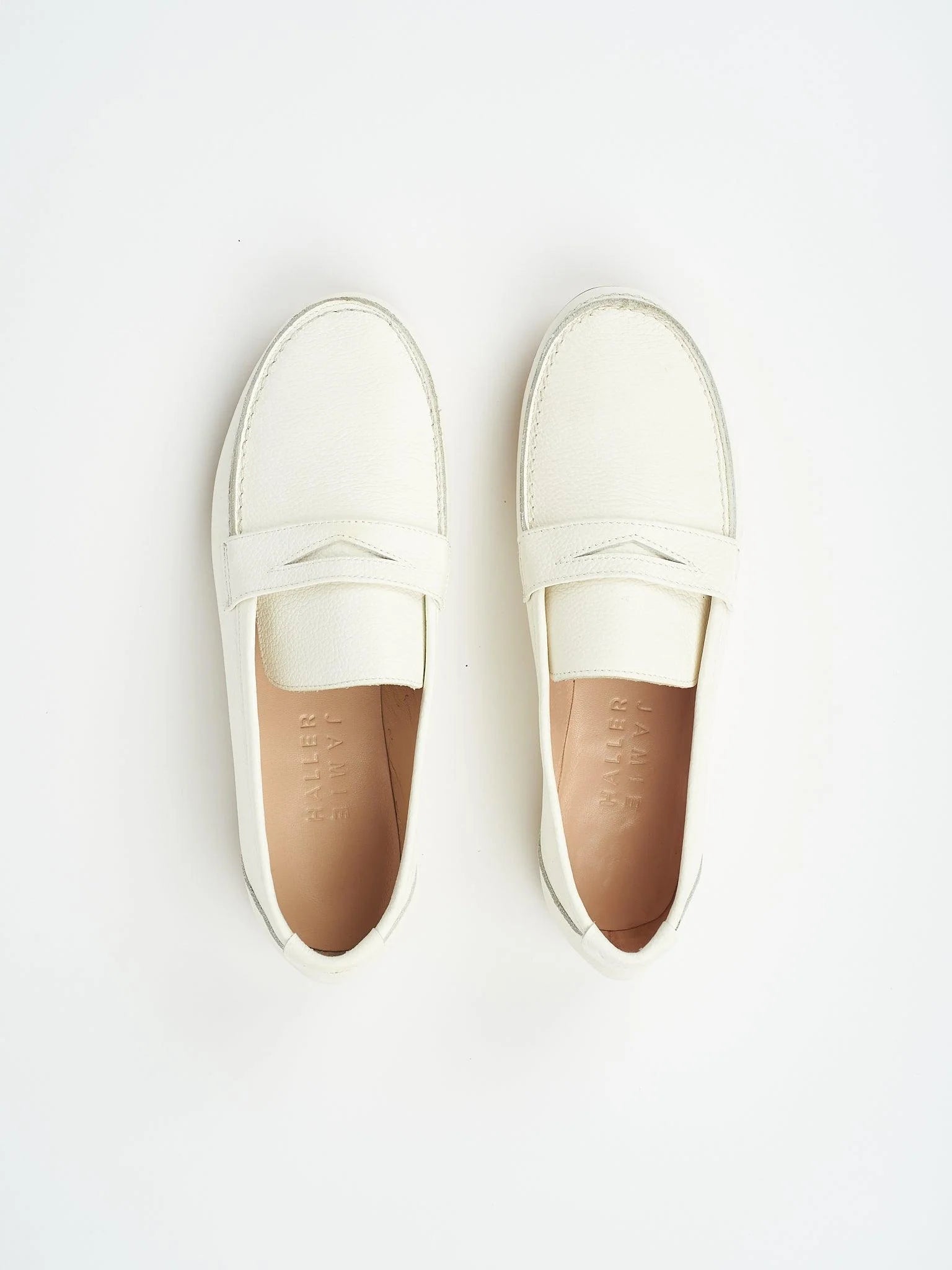 the penny loafer in white.