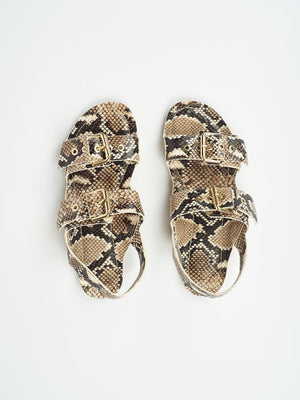 Double Buckle Sandal in Python