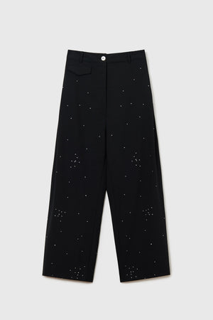 Embellished Tailoring Pants in Black