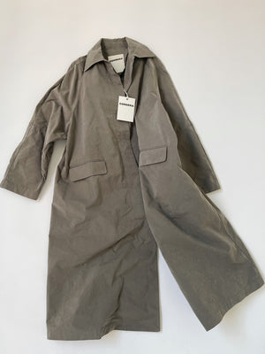 Trench Coat in Taupe Grey